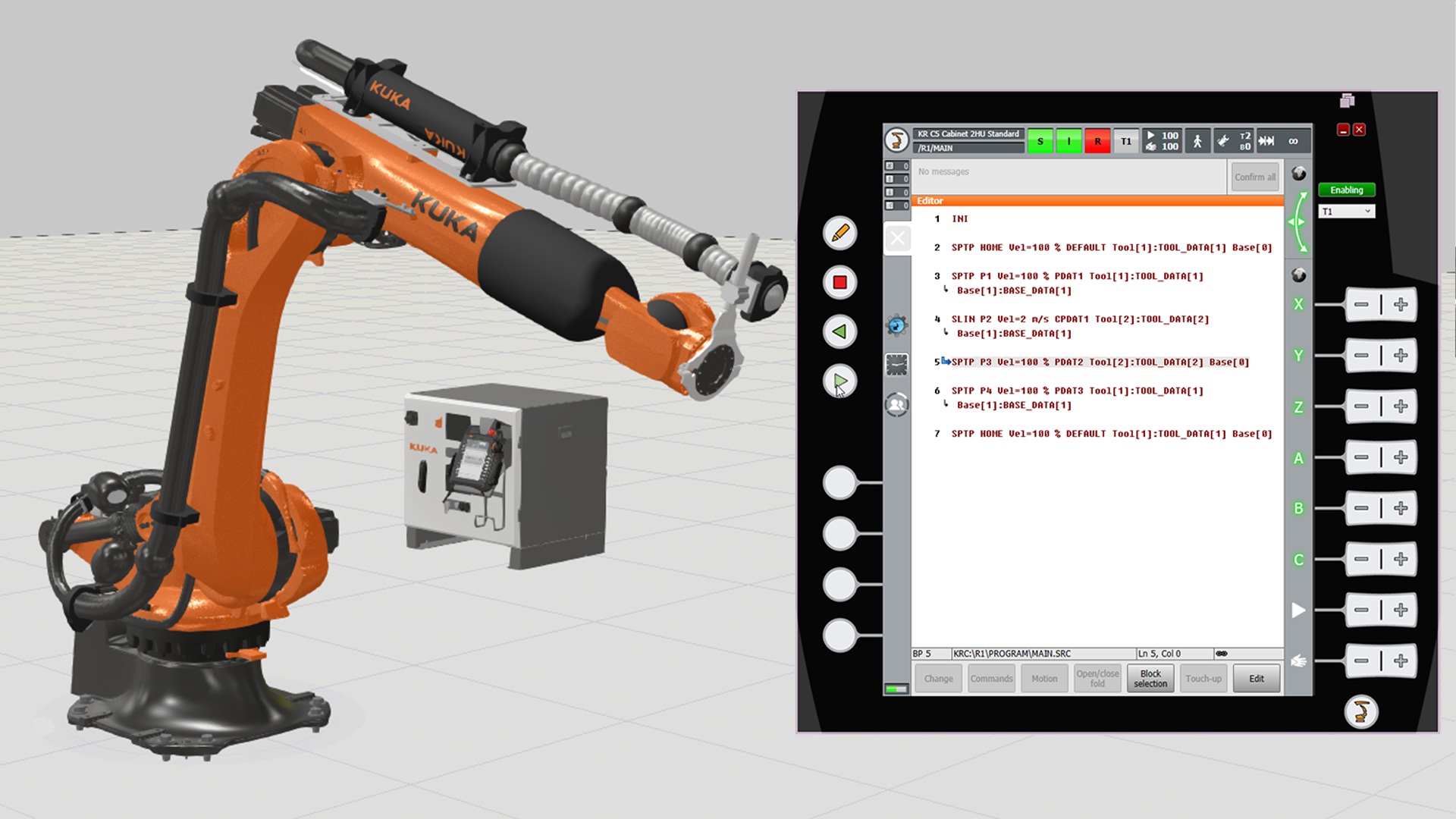 Kuka Sim Addon Part Connecting To A Real Kuka Robot Visual