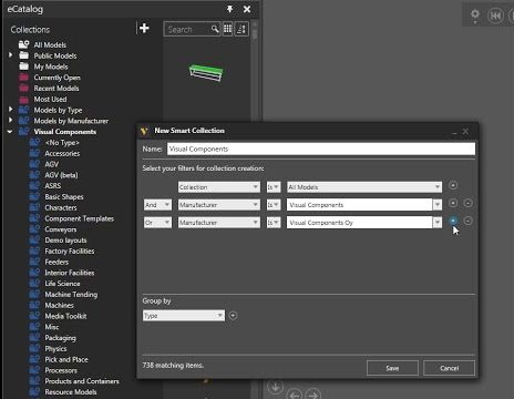 Add a Smart Collection | Visual Components Academy