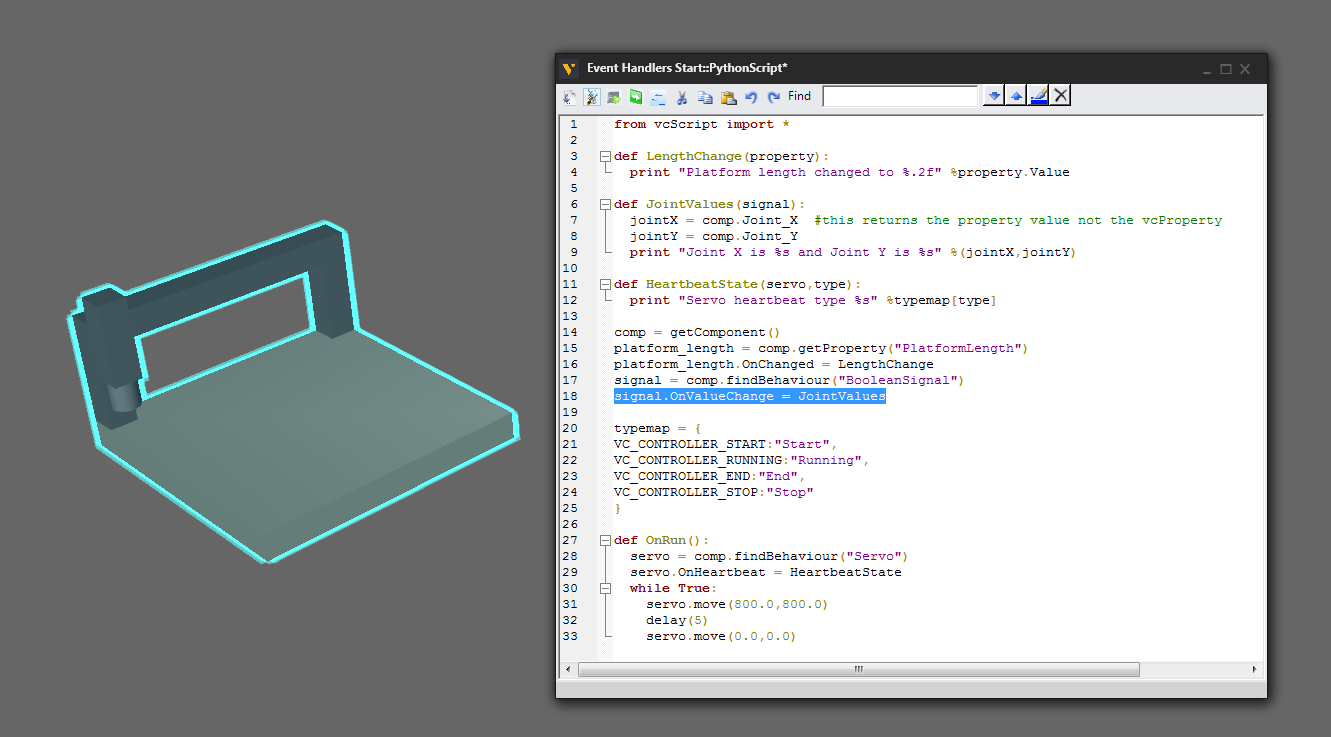 Event handlers visual components academy