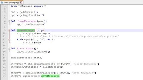 Clear and Save Output Messages | Visual Components Academy